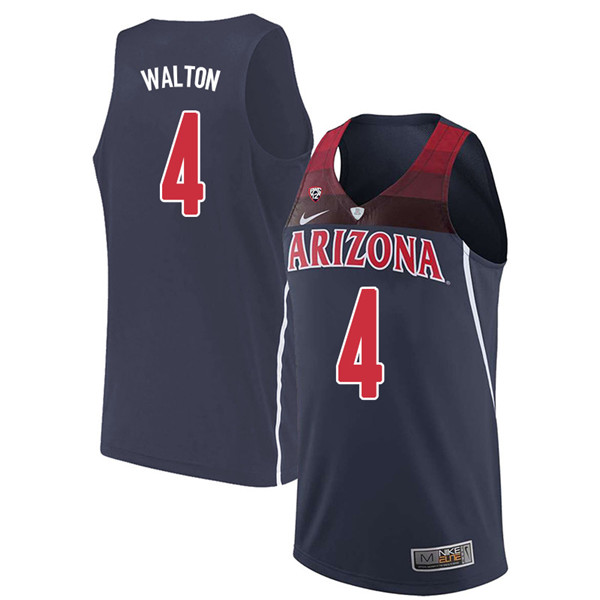 2018 Men #4 Luke Walton Arizona Wildcats College Basketball Jerseys Sale-Navy